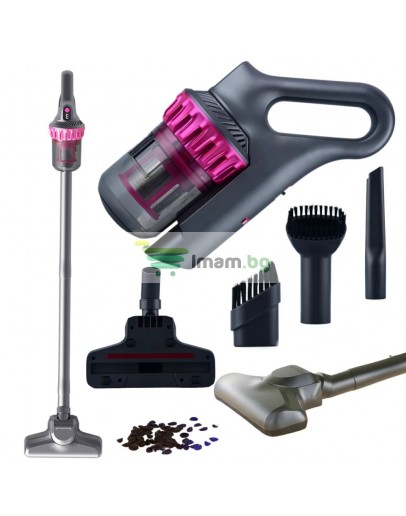 Вертикална прахосмукачка без торба ръчна 3в1 4 HEPA дюзи